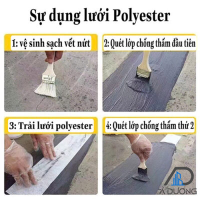 Lưới Polyester gia cố chống thấm